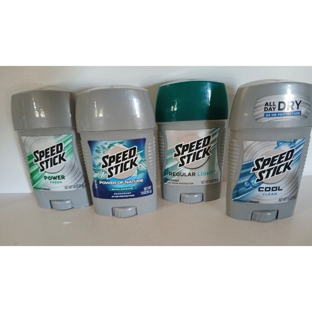 Set Of 4 Mens Speed Stick Deodorant 1.8oz Different Scents PLEASE Read For Info